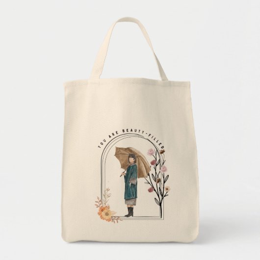 Je bent vol schoonheid tote bag (Voorkant)