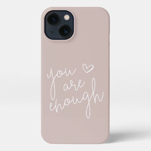 Je bent voldoende | Handgeschreven Inspirerend pri iPhone Hoesje (Achterkant)
