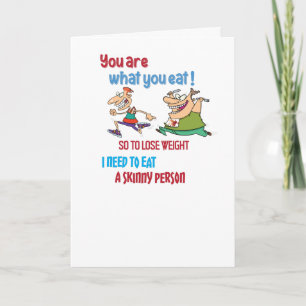 Je bent wat je Eet - Grappig Ontwerp Kaart