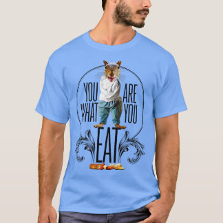 Je bent wat je eet grappige eekhoornnoten t-shirt