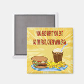 Je bent wat je eet magneet (Voorkant / Achterkant)