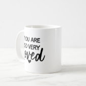 Je bent zo geliefd koffiemok (Voorkant links)