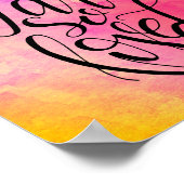 Je bent zo geliefd Poster (Hoek)