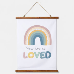 Je bent zo geliefd Rainbow Baby Nursery Hangend Wandkleed