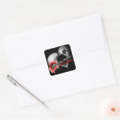 "Je bent zo harteloos..." Vierkante Sticker (Envelop)