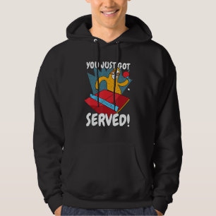 Je Bent Zojuist Bedient Luiaard Tafeltennis Ping P Hoodie