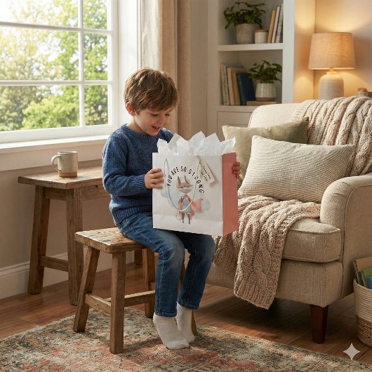 Je bent zo'n sterke fox cadeau. groot cadeauzakje