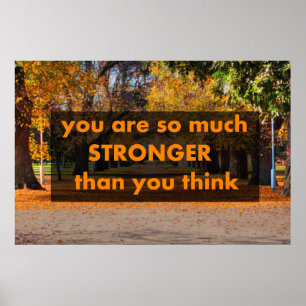 Je bent zoveel sterker dan je denkt poster