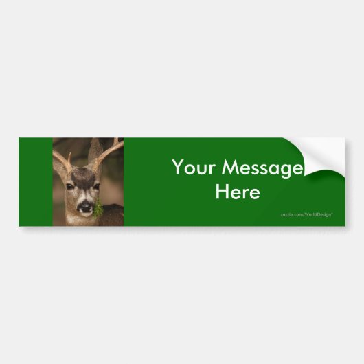Je bericht bumpersticker (Voorkant)