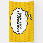 Je bericht denkt dat je een verbluffend boek kunt  spandoek (Verticaal)