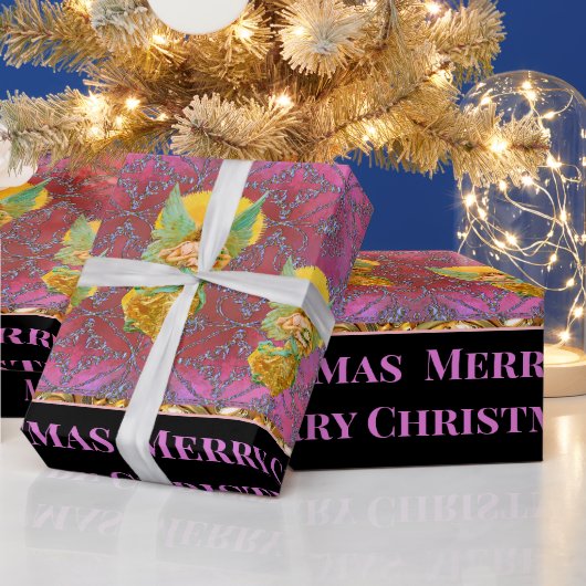 Je bericht drijvende Angels voor Kerstmis Cadeaupapier (Feestdagen)