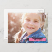 Je bericht Foto Pret Retro Strip Pop Art Briefkaart (Voorkant / Achterkant)