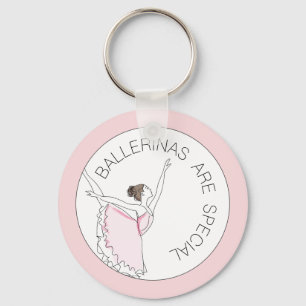 Je bericht hier roze Ballerina Sleutelhanger