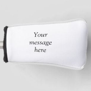 Je bericht hier tekst naam monogram afbeelding cit golfheadcover