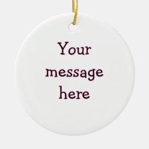 Je bericht hier tekst naam monogram afbeelding cit keramisch ornament