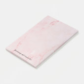 Je bericht Roze Marmer Post-it® Notes (Schuin)
