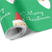 Je bericht toevoegen | Gewoon kerstman Cadeaupapier (Rol Hoek)