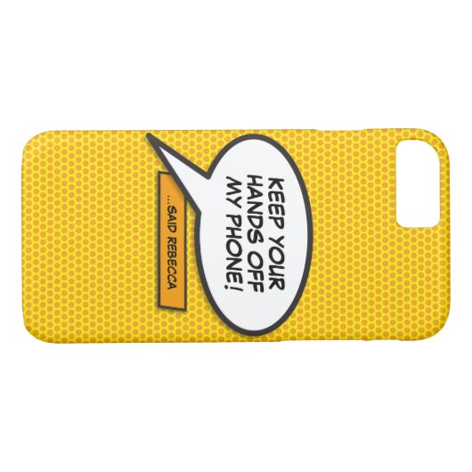 Je berichtenbeluistje voor retrospectief stripboek Case-Mate iPhone case (Achterkant (Horizontaal))