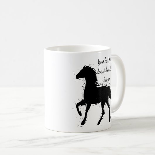 Je beste vriend-Inspirerend-paard-prijsopgave art Koffiemok (Voorkant rechts)