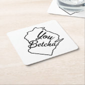 Je Betcha Wisconsin Onderzetter (Schuin)