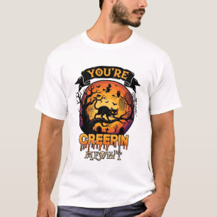 Je Bezorgt Me Kattenangst Halloween Zwarte Kat Vol T-shirt