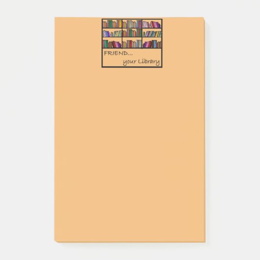 Je bibliotheek vriend post-it® notes (Voorkant)