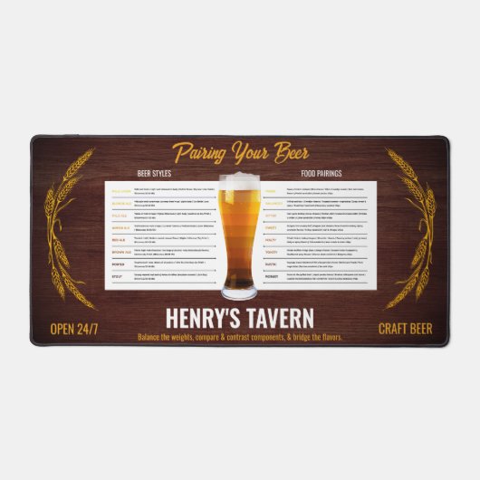 Je bier koppelen bureaumat (Voorkant)