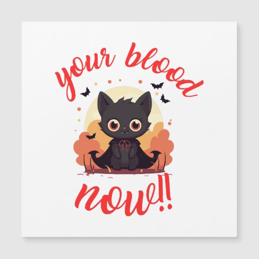 JE BLOED NU!! - Vampier kitten (Voorkant)