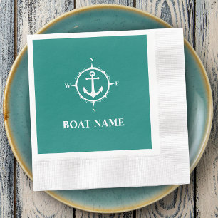 Je boetenaam compass Anchor Cocktail Servet