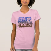 Je Bois de l'Eau Café Tshirt Drôle (Devant)