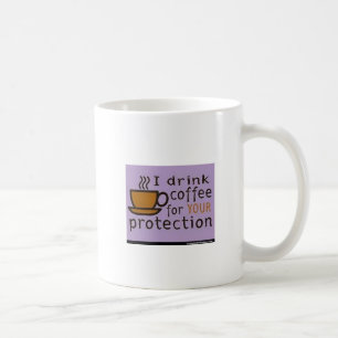 Je bois la tasse de café