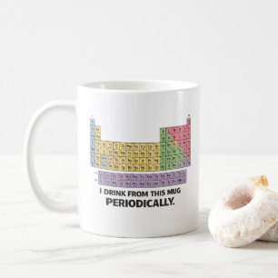 Je bois périodiquement dans cette tasse