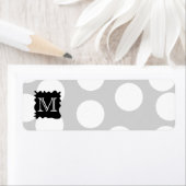 Je brief, Monogram. Stippen met Black Splat. Etiket (Insitu)