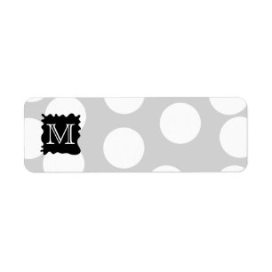Je brief, Monogram. Stippen met Black Splat. Etiket
