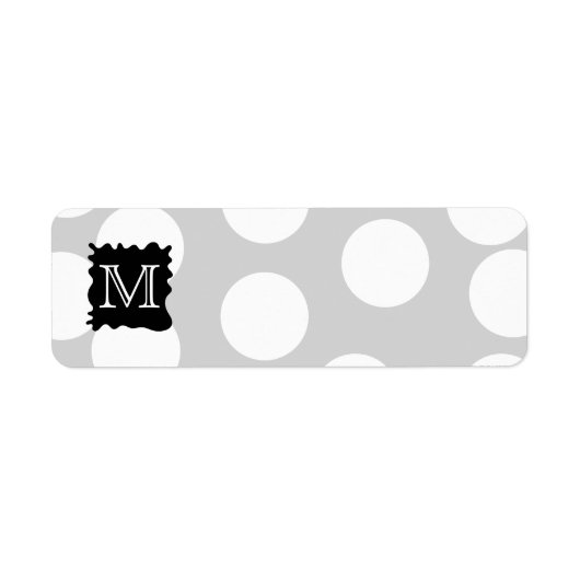 Je brief, Monogram. Stippen met Black Splat. Etiket (Voorkant)