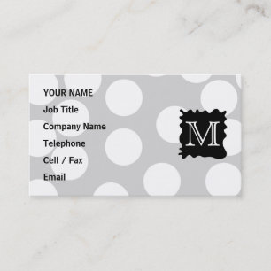 Je brief, Monogram. Stippen met Black Splat. Visitekaartje