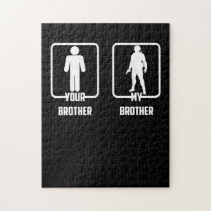 Je broer Mijn broer, soldaat van het leger Legpuzzel