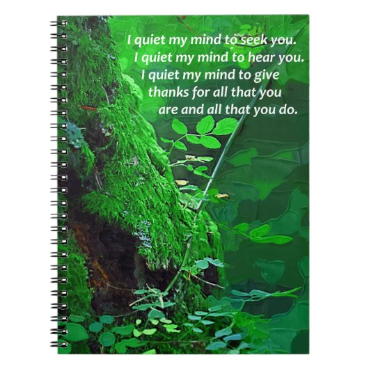 Je Calme Mon Esprit Carnet Personnalisé (Devant)