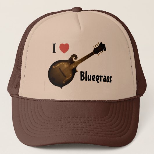 "Je casquette de camionneur aime Bluegrass" (Devant)