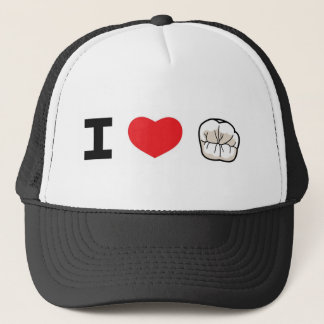 "Je casquette de camionneur aime dents"