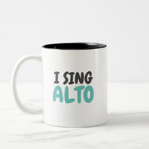 Je chante la tasse de musical d'alto