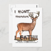 Je chasse...... Carte postale (Devant / Derrière)
