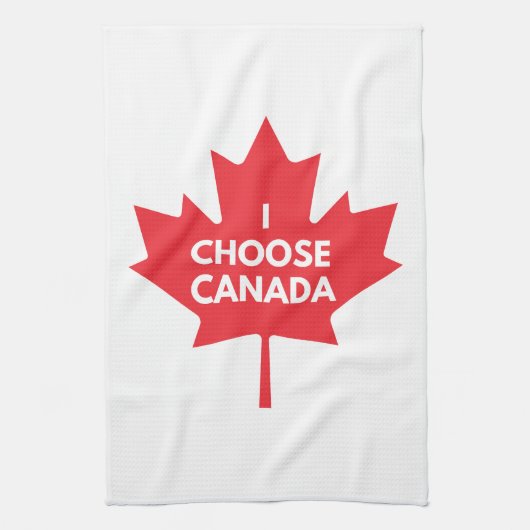 Je Choisis Serviette de thé de cuisine du Canada (Vertical)