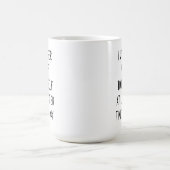 Je chuchote la latte Mug WTF (Centre)