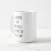 Je chuchote la latte Mug WTF (Devant gauche)