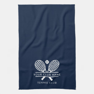 Je Club Naam Tennis Team Elke Kleur Wit Theedoek