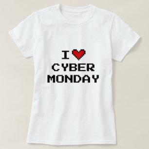 Je coeur cyber lundi en ligne achat t-shirt