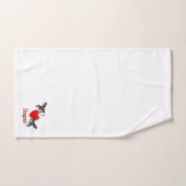 Je Coeur Dragons (Serviette à main)