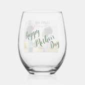 Je Coeur La Fête des Mères Verre sans pierre (Verso)