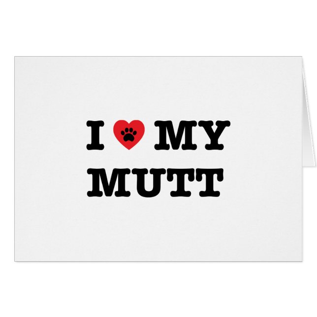 Je Coeur Ma Mutt (Devant horizontal)